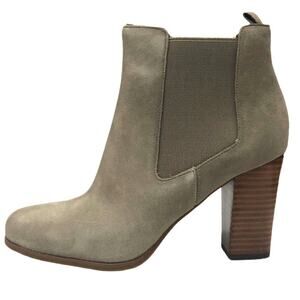 MICHAEL Michael Kors Lottie Chelsea Boots Birch Suede Leather 8 Women's